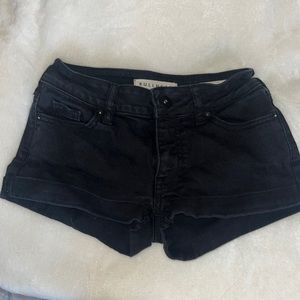 Black Bullhead jean shorts